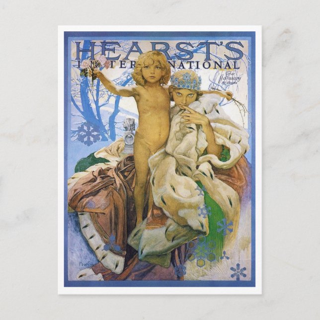 Carte Postale Couverture de magazine, Alphonse Mucha (Devant)