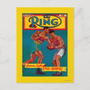 Carte Postale Couverture de The Ring Magazine