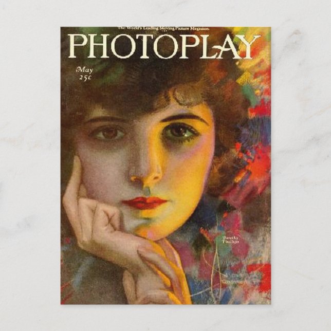 Carte Postale couverture du magazine photoplay avant 1923 (Devant)