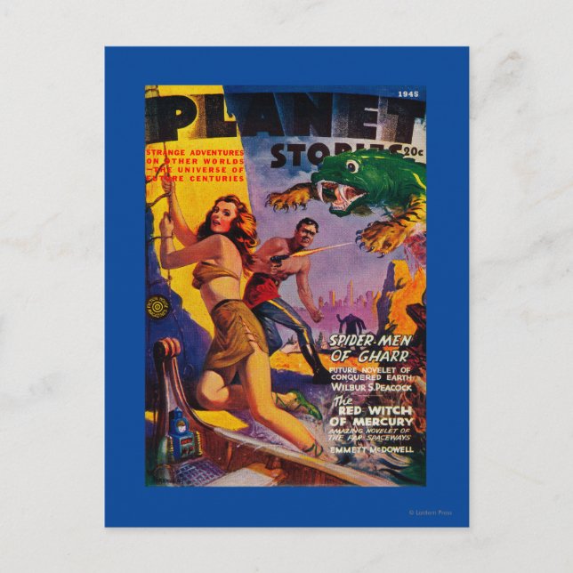 Carte Postale Couverture du magazine Planet Stories 5 (Devant)