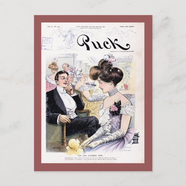 Carte Postale Couverture du magazine Puck Avril 1902 (Devant)
