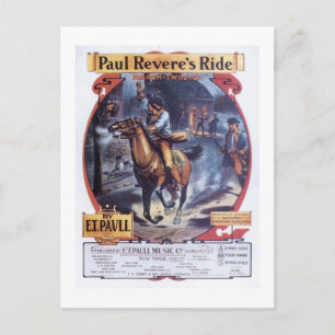 Carte Postale Couverture Vintage du carnet de route de Paul Reve