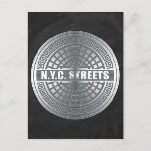 Carte Postale Couvertures de trou NYC