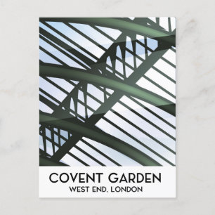 Carte Postale Covent Garden, Londres, affiche de voyage de style