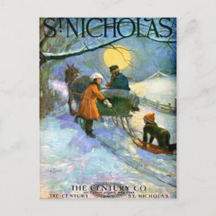 CARTE POSTALE COVERART vintage "MOONLIGHT SLEIGHRI