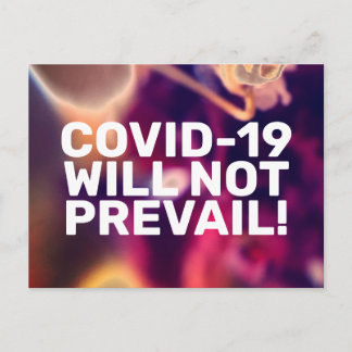 CARTE POSTALE COVID-19 NE PRÉVALERA PAS !