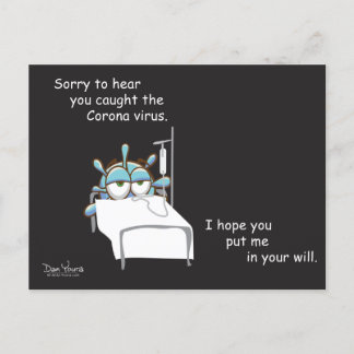 Carte postale COVID #2 dans la série CORONA de Dan