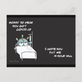 Carte postale COVID #2 dans une série de l'artiste