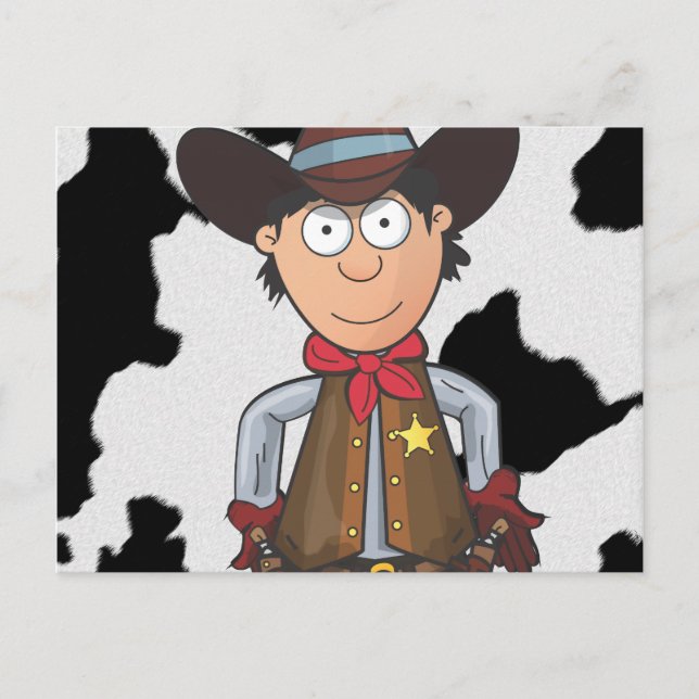 Carte Postale Cow-boy (Devant)