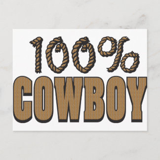 Carte Postale Cowboy à 100 Pour Cent