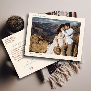 Carte Postale Cowboy Country Western Mariage Photo Merci
