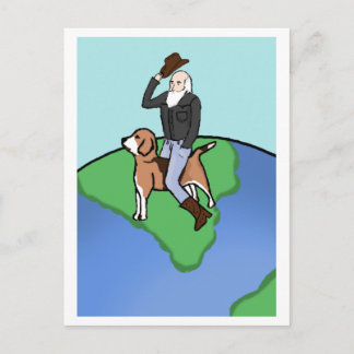 Carte Postale Cowboy Darwin sur "Le Beagle"