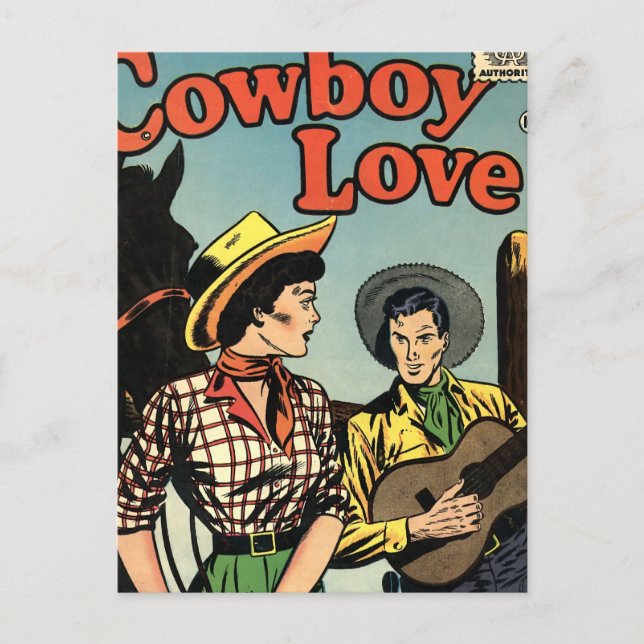 Carte Postale Cowboy Love (Devant)