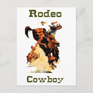 Carte postale Cowboy Rodeo