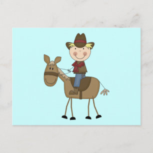Carte Postale Cowboy sur les tee-shirts et cadeaux de cheval