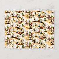 Cowboy vintage Country Kids Pony Cactus