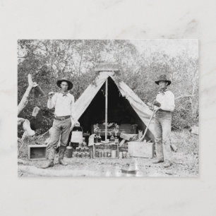Carte Postale Cowboys in Camp, 1890