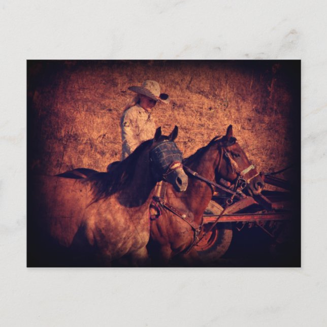 Carte Postale Cowgirl (Devant)