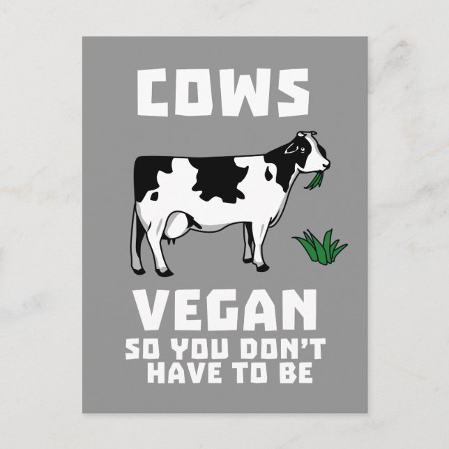 Carte Postale Cows Vegan So (Devant)