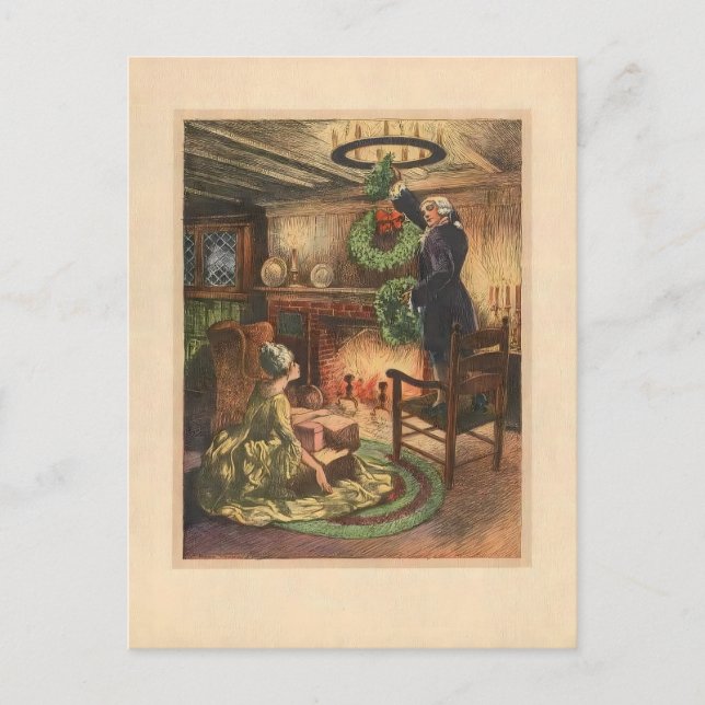 Carte Postale Cozy 18th Century Holiday Scene (Devant)