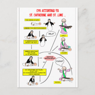 Carte Postale CP Selon St. Catherine et St. Luke