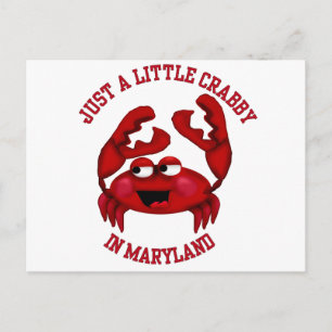 Carte Postale Crabby dans le Maryland