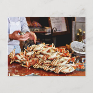 Carte Postale Crabe À Dunes Au Quai Fishermans À San Francisc