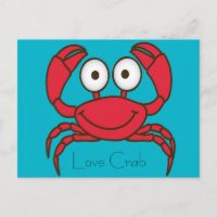 Carte postale crabe d'amour