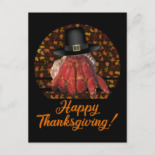 Carte Postale Crabe ermite de Thanksgiving