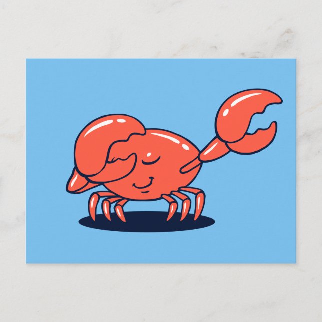 Carte Postale Crabe Faisant Le Dab (Devant)