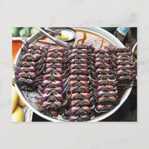 Carte Postale Crabes noirs [Po Na] ... Thai Street Food