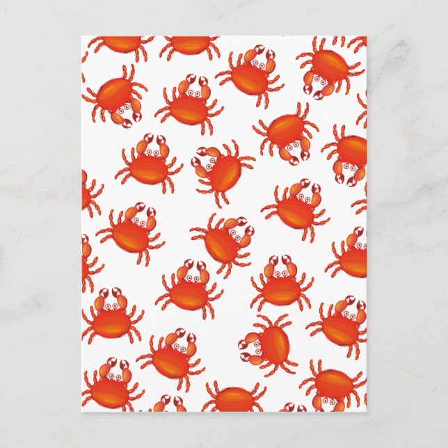Carte Postale Crabes rouges de l'île Christmas (Devant)