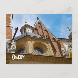 Carte Postale Cracovie, château du Wawel, cathédrale, Europe, Po
