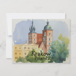 Carte Postale Cracovie Pologne