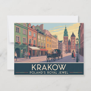 Carte Postale Cracovie Pologne