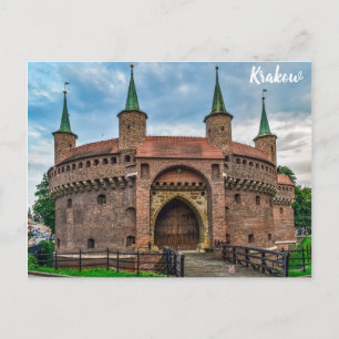 Carte Postale Cracovie Pologne Fort Barbican