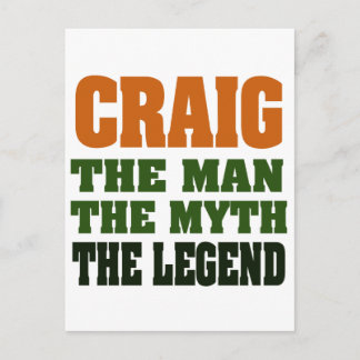 Carte Postale Craig - l'homme, le mythe, la légende