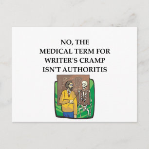 Carte Postale crampe de l'écrivain