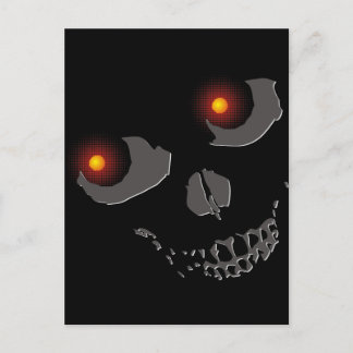 Carte Postale Crâne aux yeux brûlants