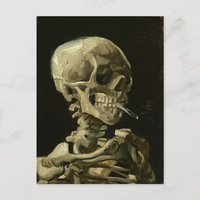 Carte Postale Crâne avec cigarette par Van Gogh (Devant)