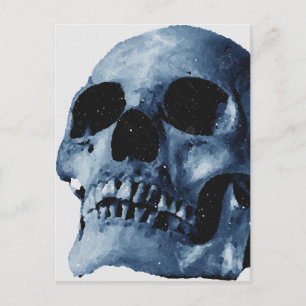 Carte Postale Crâne bleu