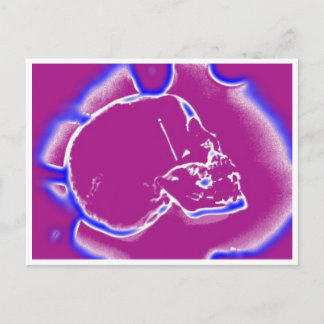 Carte Postale crâne électrique