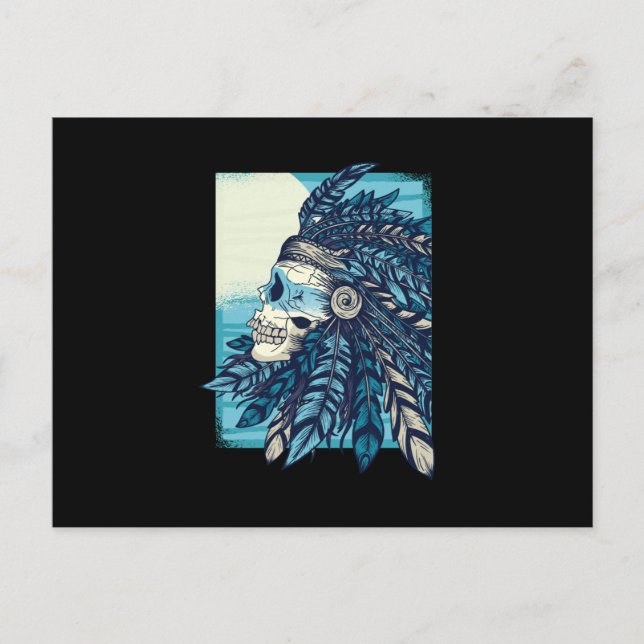 Carte Postale Crâne natif (Devant)