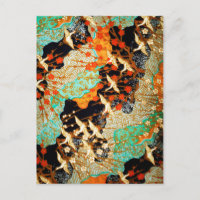 CRANES DE VOL AVEC FLEURS DE PRINTEMPS