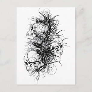 Carte Postale Crânes d'Imaginaire