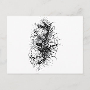Carte Postale Crânes d'Imaginaire