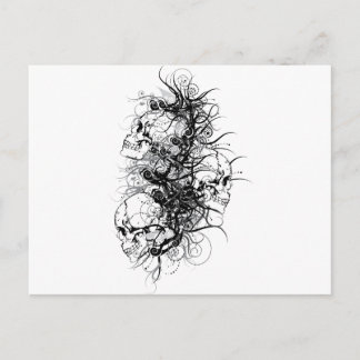 Carte Postale Crânes d'Imaginaire