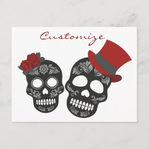 Carte Postale Crânes noirs Duo Thunder_Cove