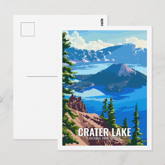 Carte Postale Crater Lake National Park Oregon USA (Devant / Derrière)