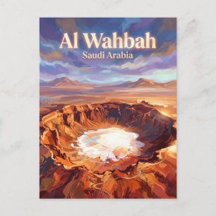 Carte Postale Cratère d'Al Wahbah en Arabie saoudite